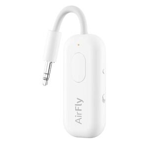 Twelve South AirFly Pro Bluetooth Wireless Transmitter 25+ Hr Battery White